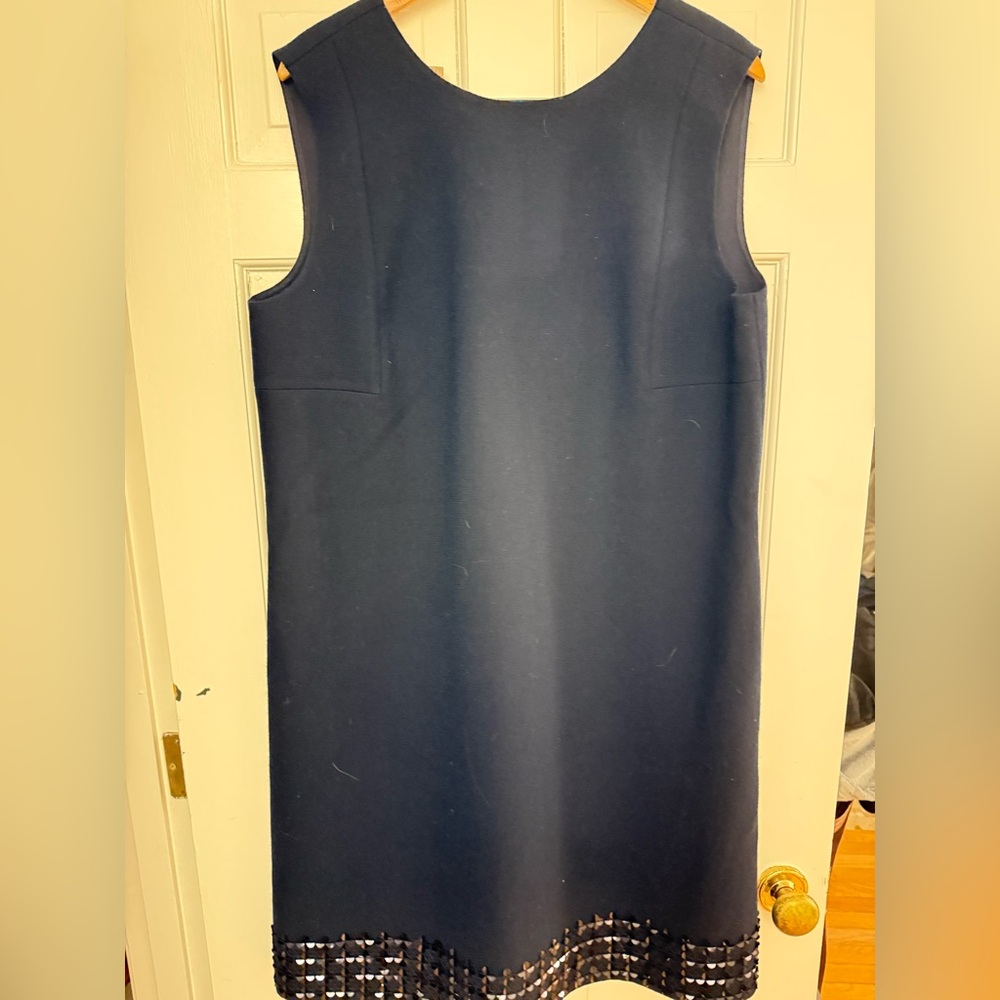 Lafayette 148 New York Navy Knit dress